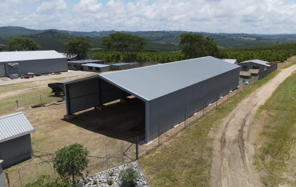 Standard Size Steel Structure Farming Shed Tugela Steel